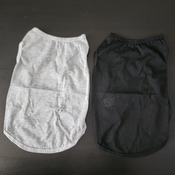 NWT Black & Grey sleeveless T-shirts size M - Picture 3 of 5